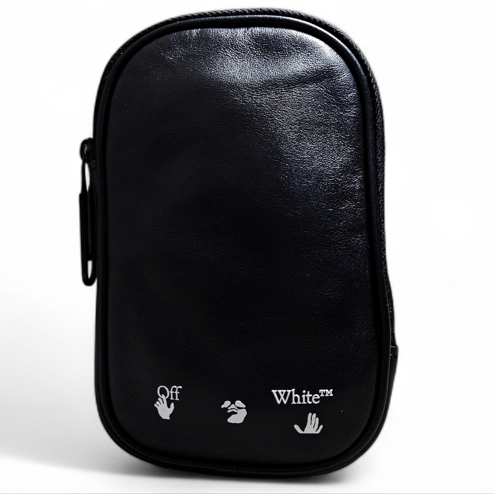 Off-White | Calfskin Crossbody Bag | Leather | Mens | Made In Italy - Picture 6 of 16